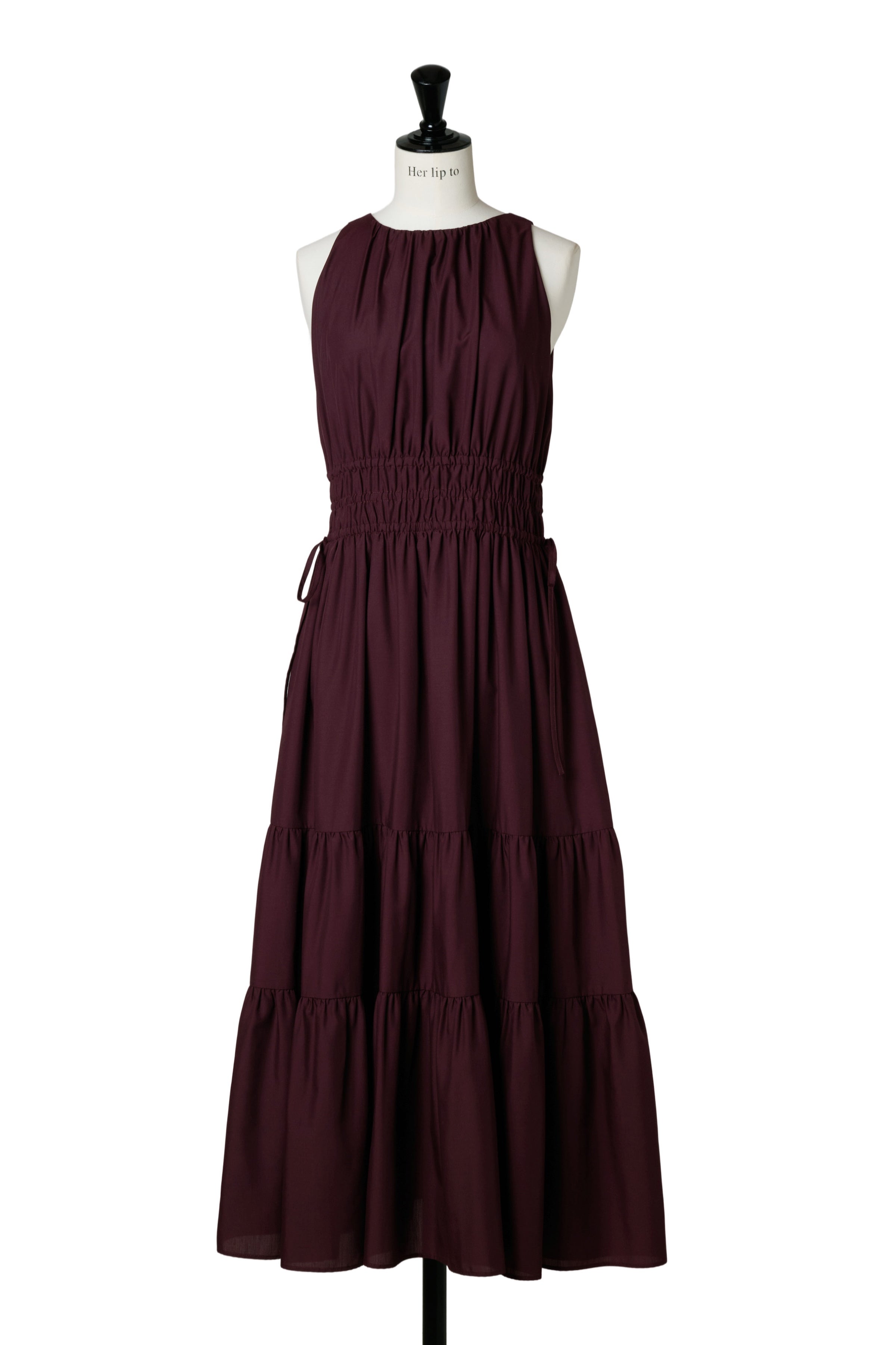 ワンピース Twisted Ribbon Tiered Dress herlipto Twisted Ribbon Tiered Dress