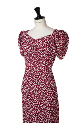 Cherry Pattern Cache-Coeur One-Piece