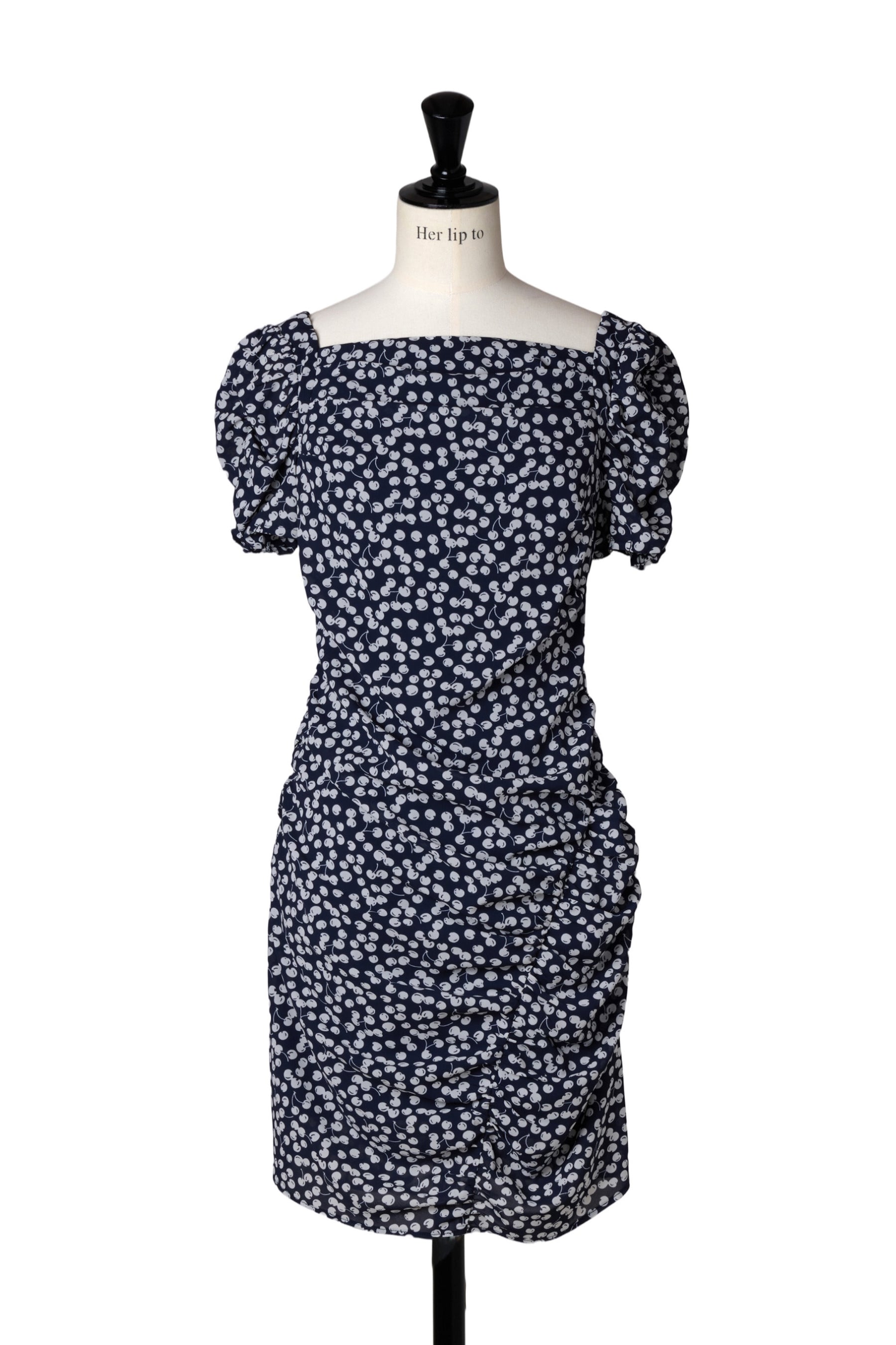 Draped Cherry Pattern Mini One-Piece