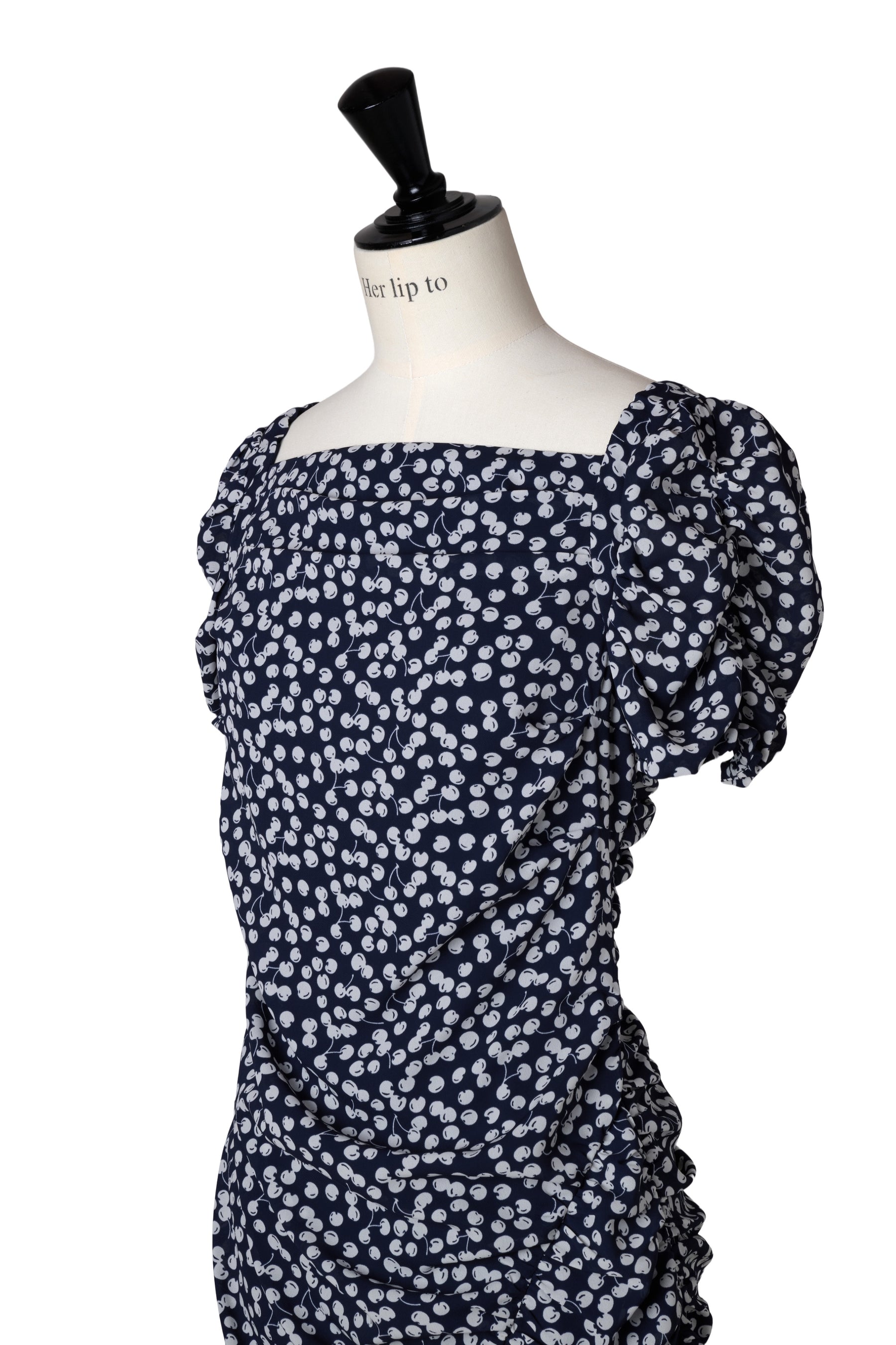 Draped Cherry Pattern Mini One-Piece