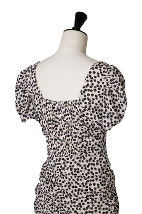 Draped Cherry Pattern Mini One-Piece