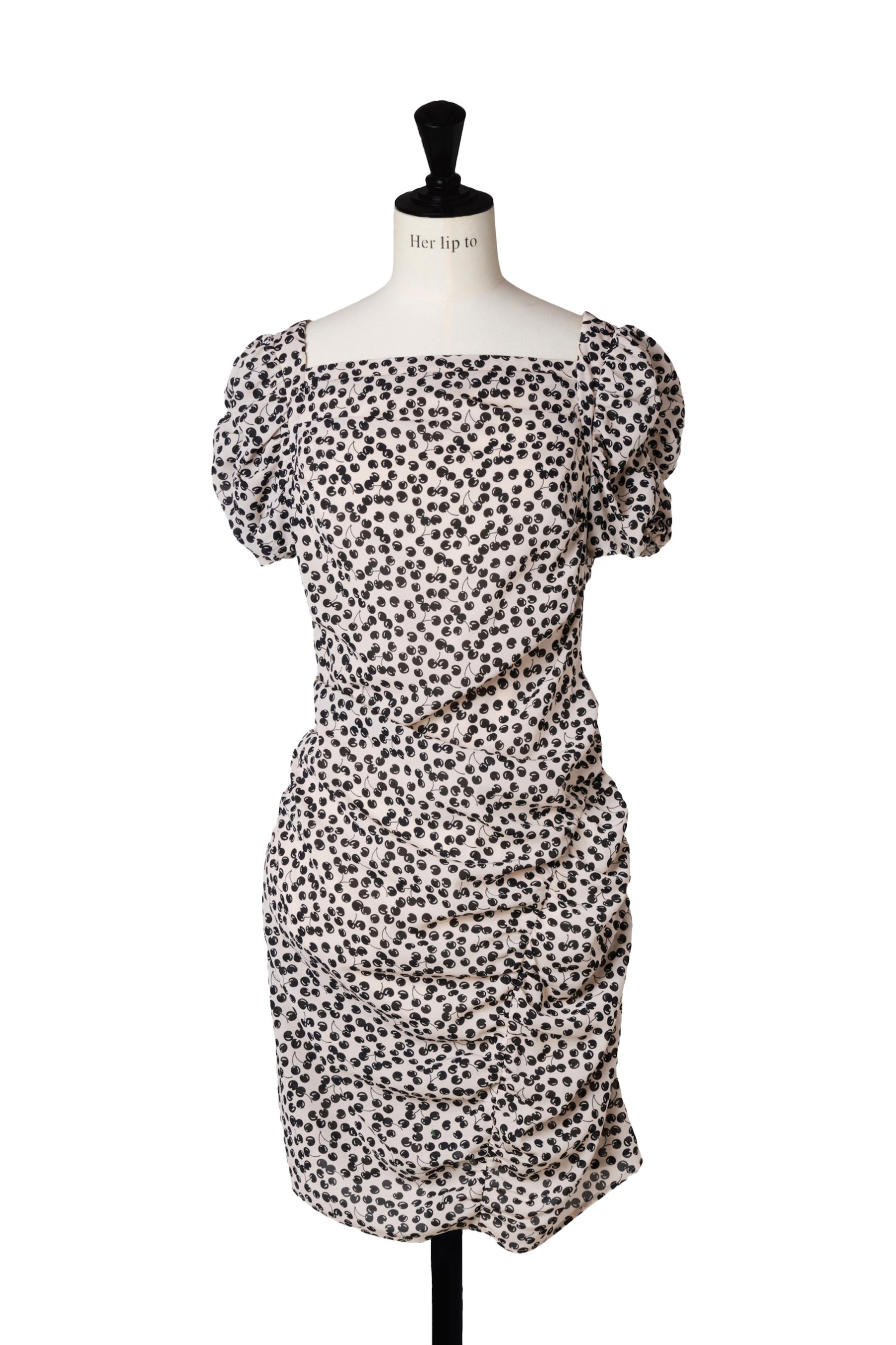 Draped Cherry Pattern Mini One-Piece