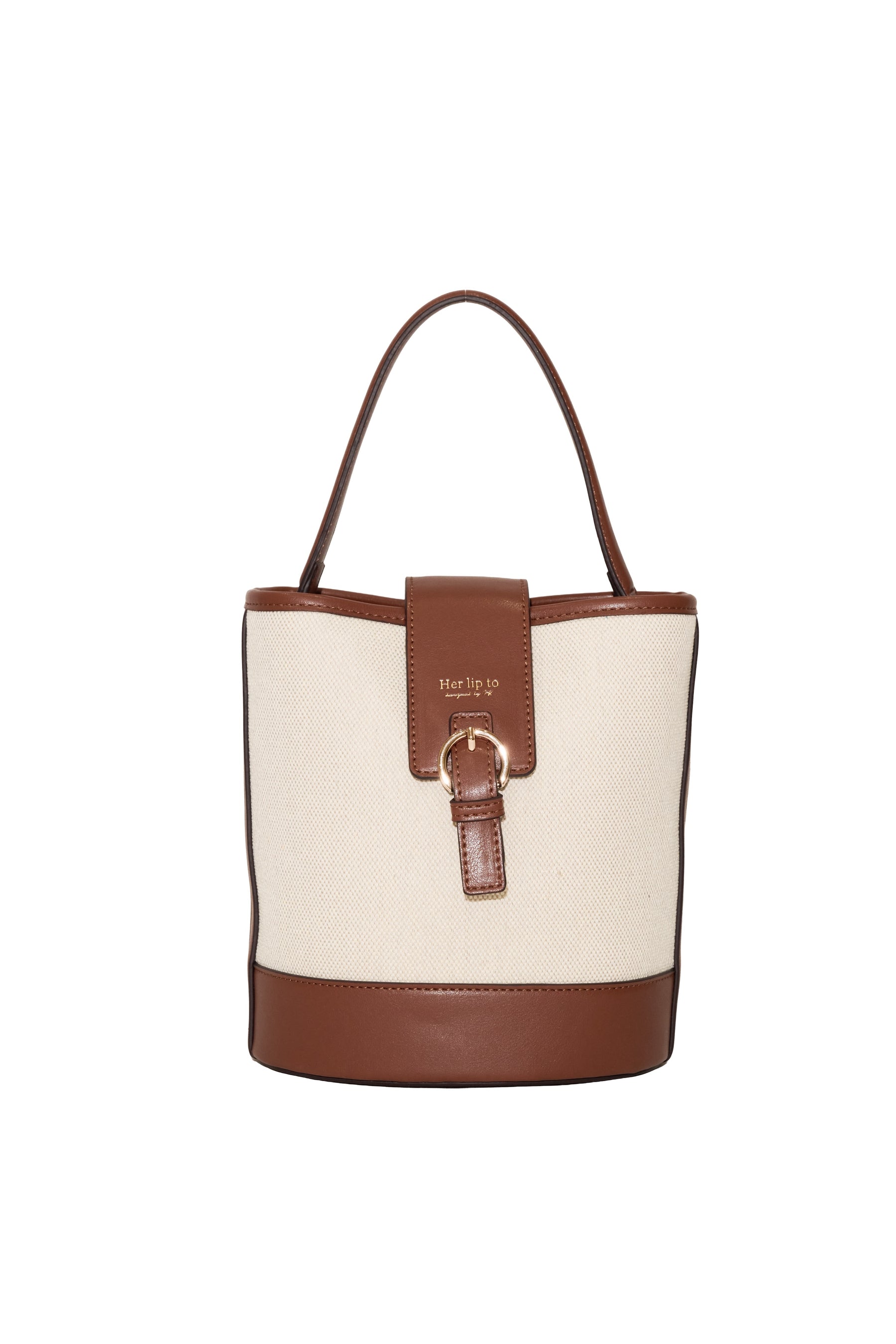 One-Handle Canvas Bucket Bag