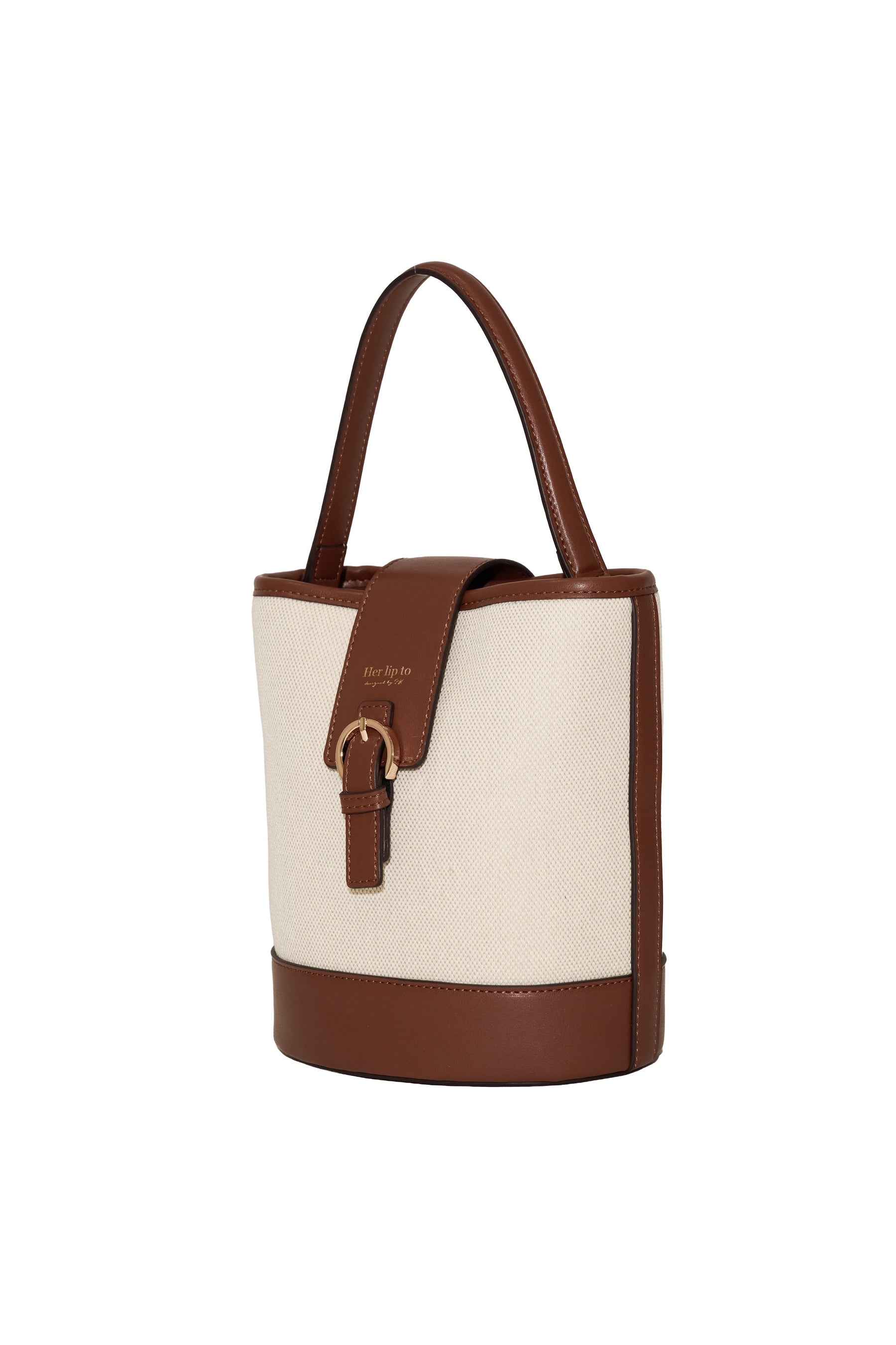 One-Handle Canvas Bucket Bag