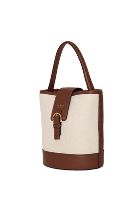 One-Handle Canvas Bucket Bag