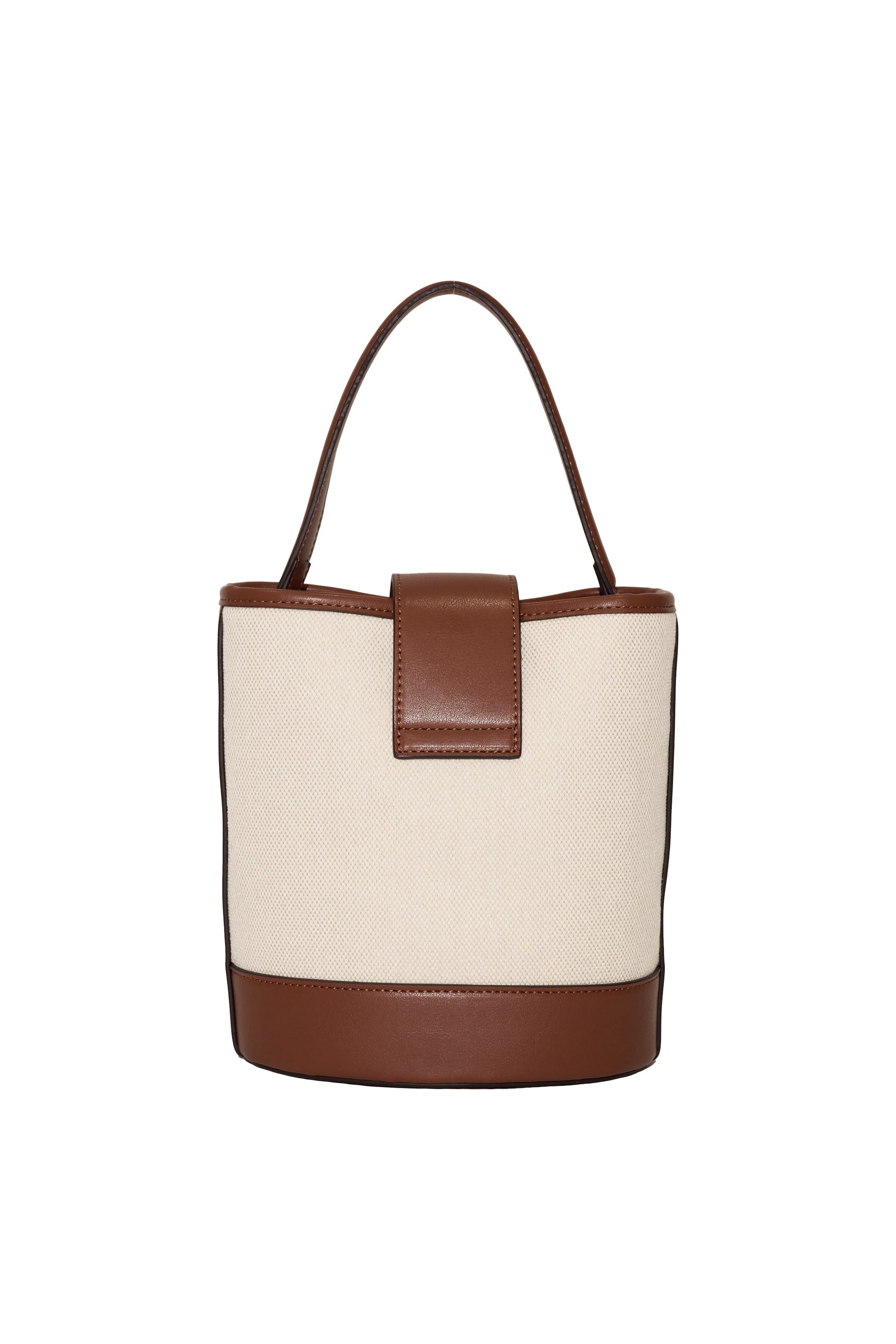 One-Handle Canvas Bucket Bag