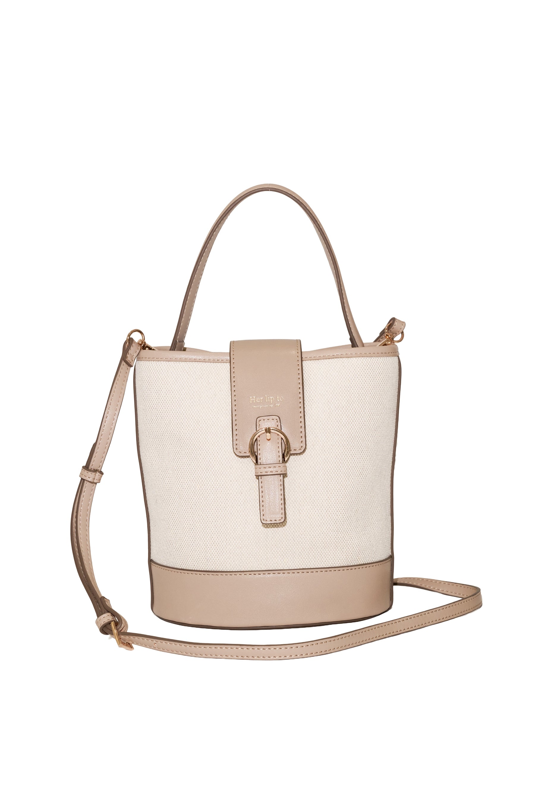 One-Handle Canvas Bucket Bag