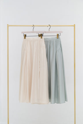 Luminous Organza Gathered Skirt