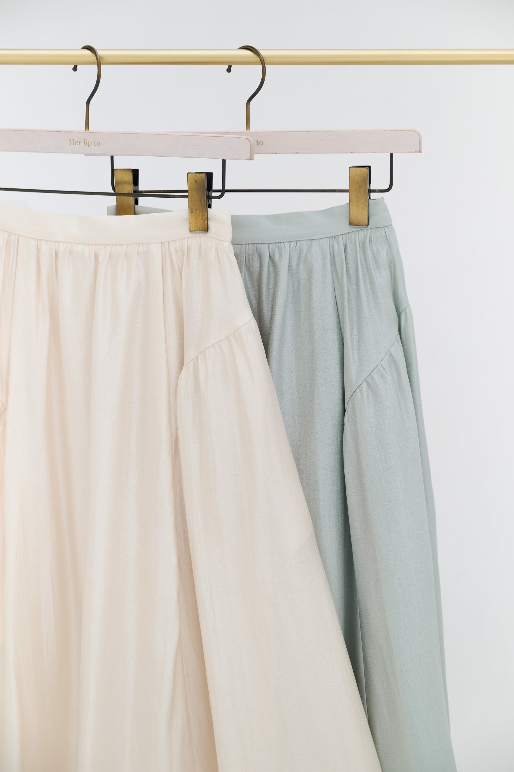 Luminous Organza Gathered Skirt