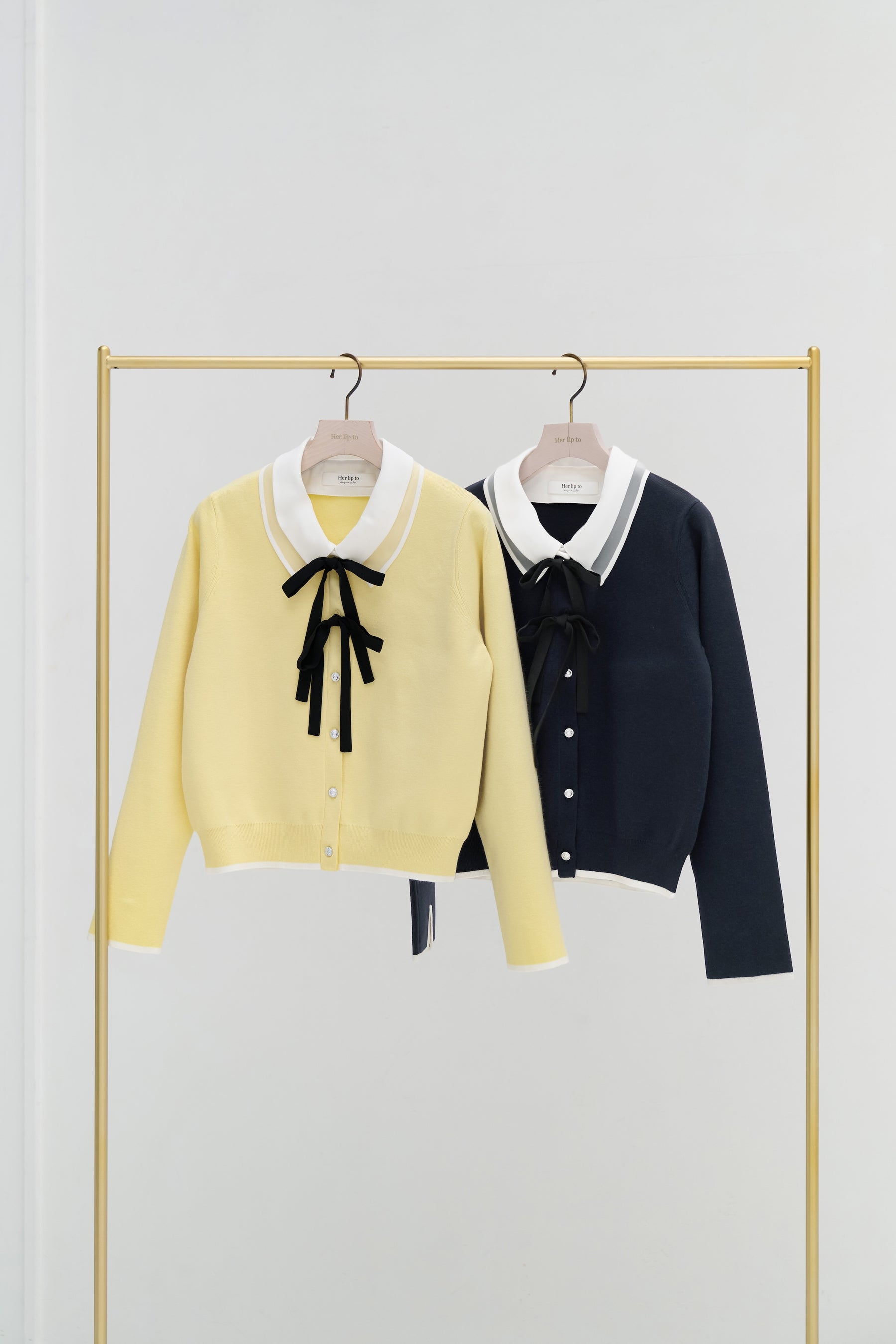 Lilas Ribbon Knit Cardigan