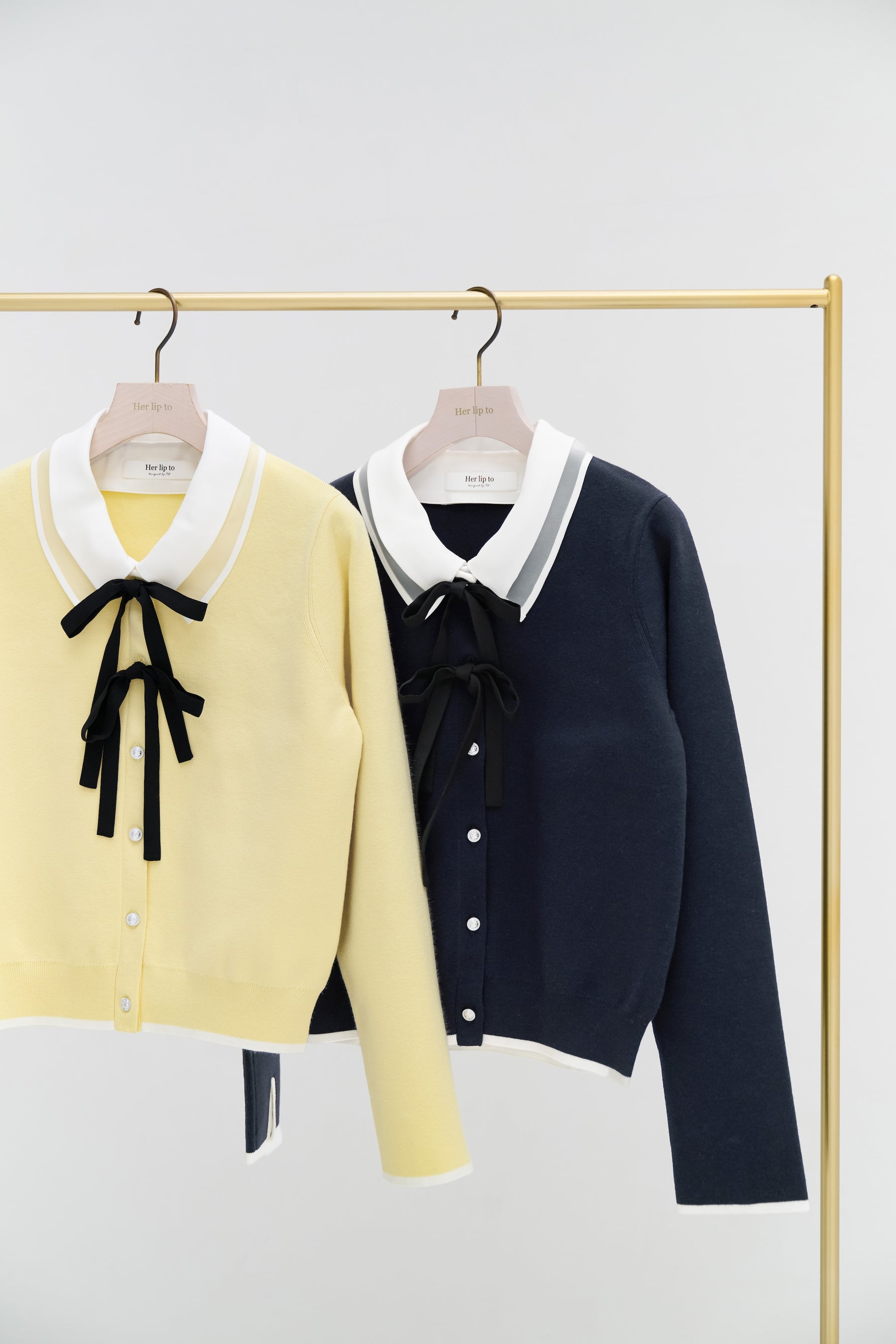 Lilas Ribbon Knit Cardigan