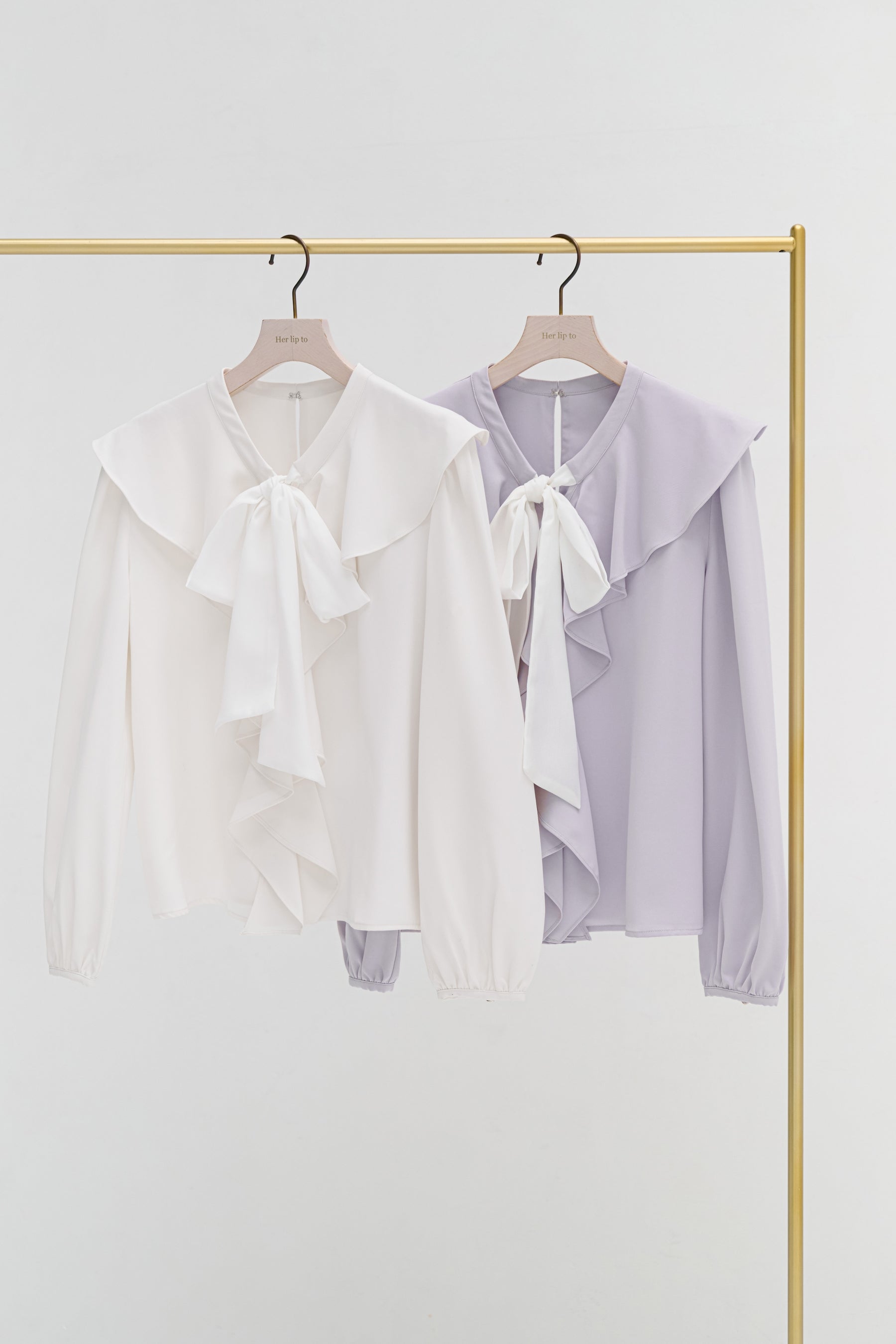 Ruffled Frill Bow Blouse