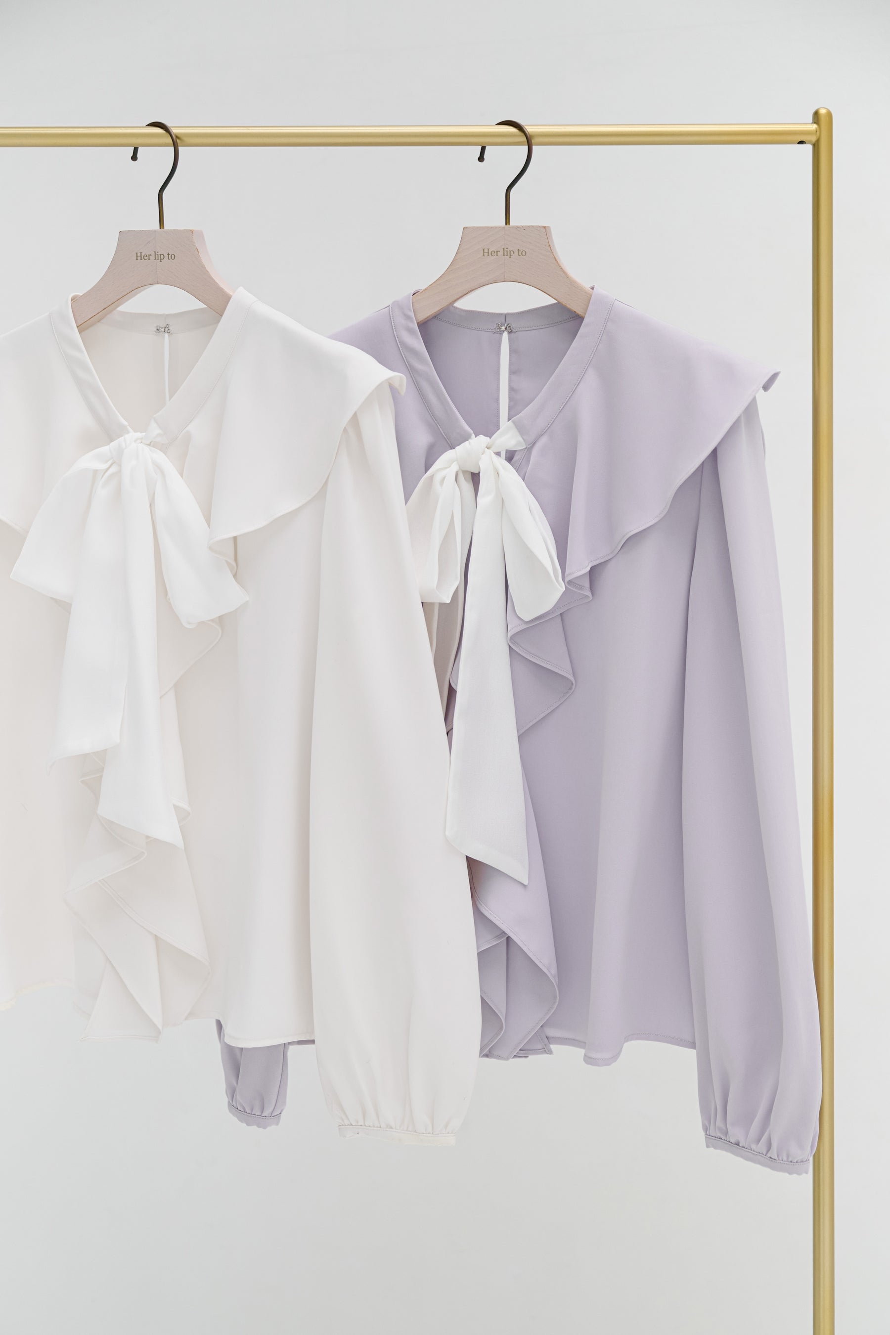 Ruffled Frill Bow Blouse