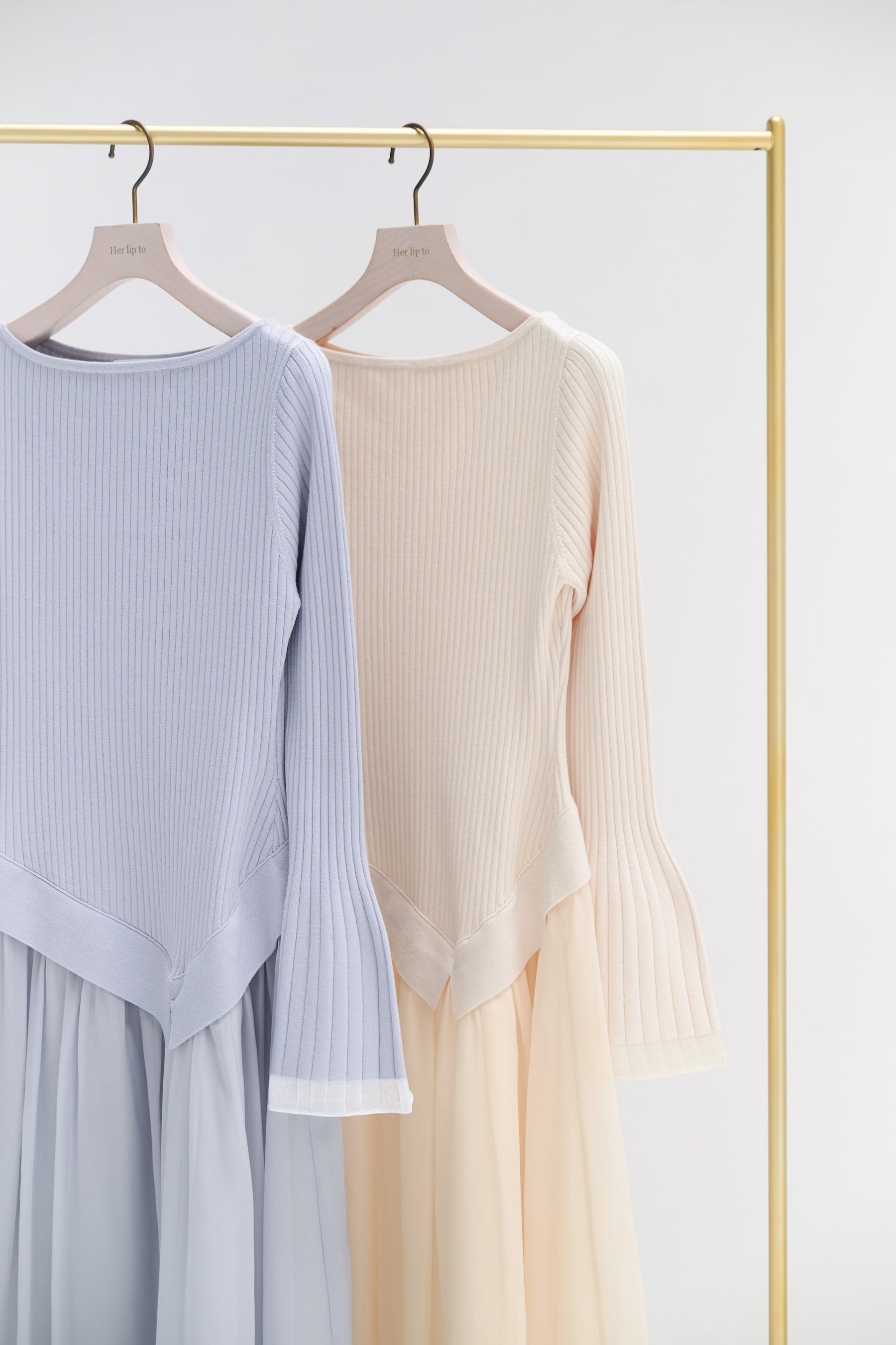 Chiffon Knit Docking Dress