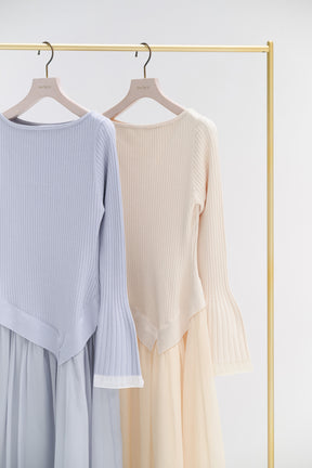 Chiffon Knit Docking Dress