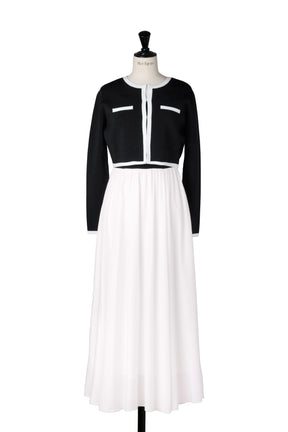 【2月上旬發送】【新色】Bicolor Knit Dress Set