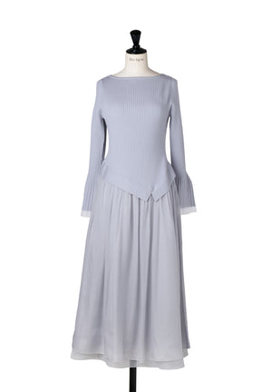 Chiffon Knit Docking Dress