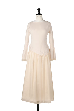 Chiffon Knit Docking Dress