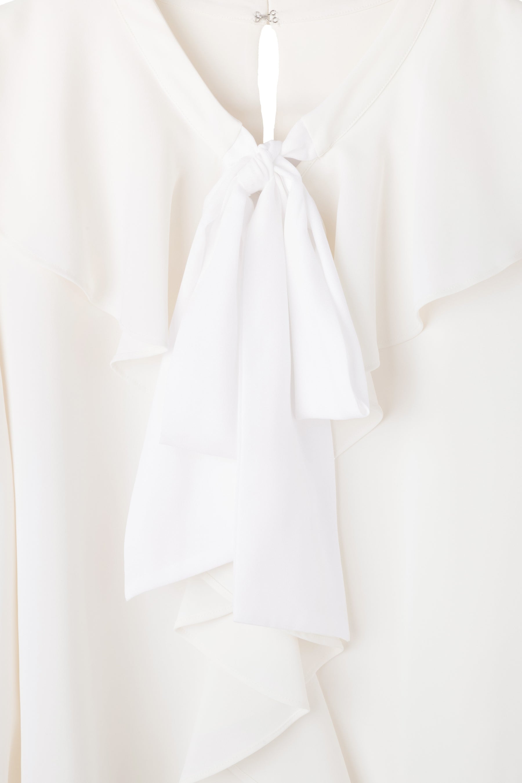 Ruffled Frill Bow Blouse