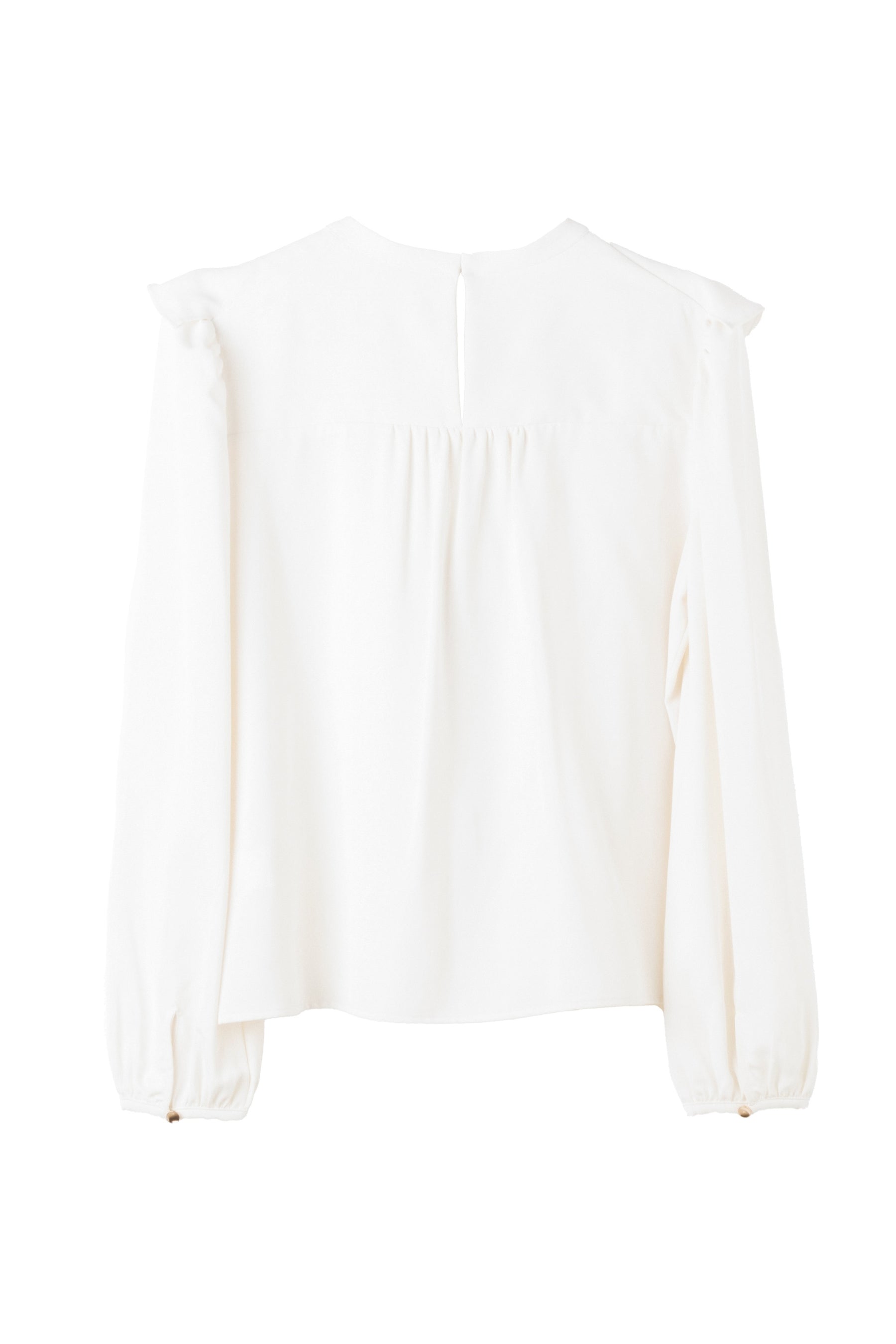 Ruffled Frill Bow Blouse