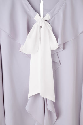 Ruffled Frill Bow Blouse