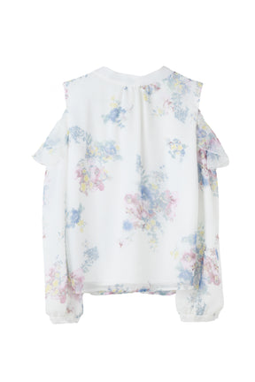 【2月下旬發送】【新色】Isaline Bow-Tie Floral Blouse