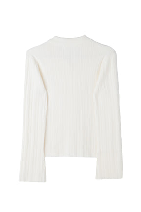 [New color] Trois Rib Knit Polo Top