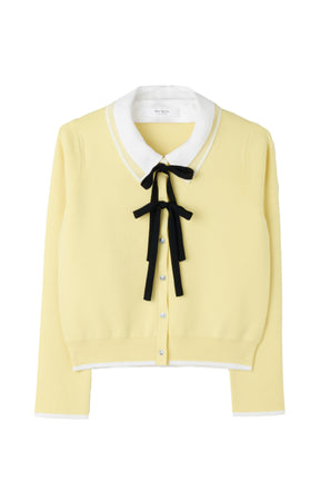 Lilas Ribbon Knit Cardigan