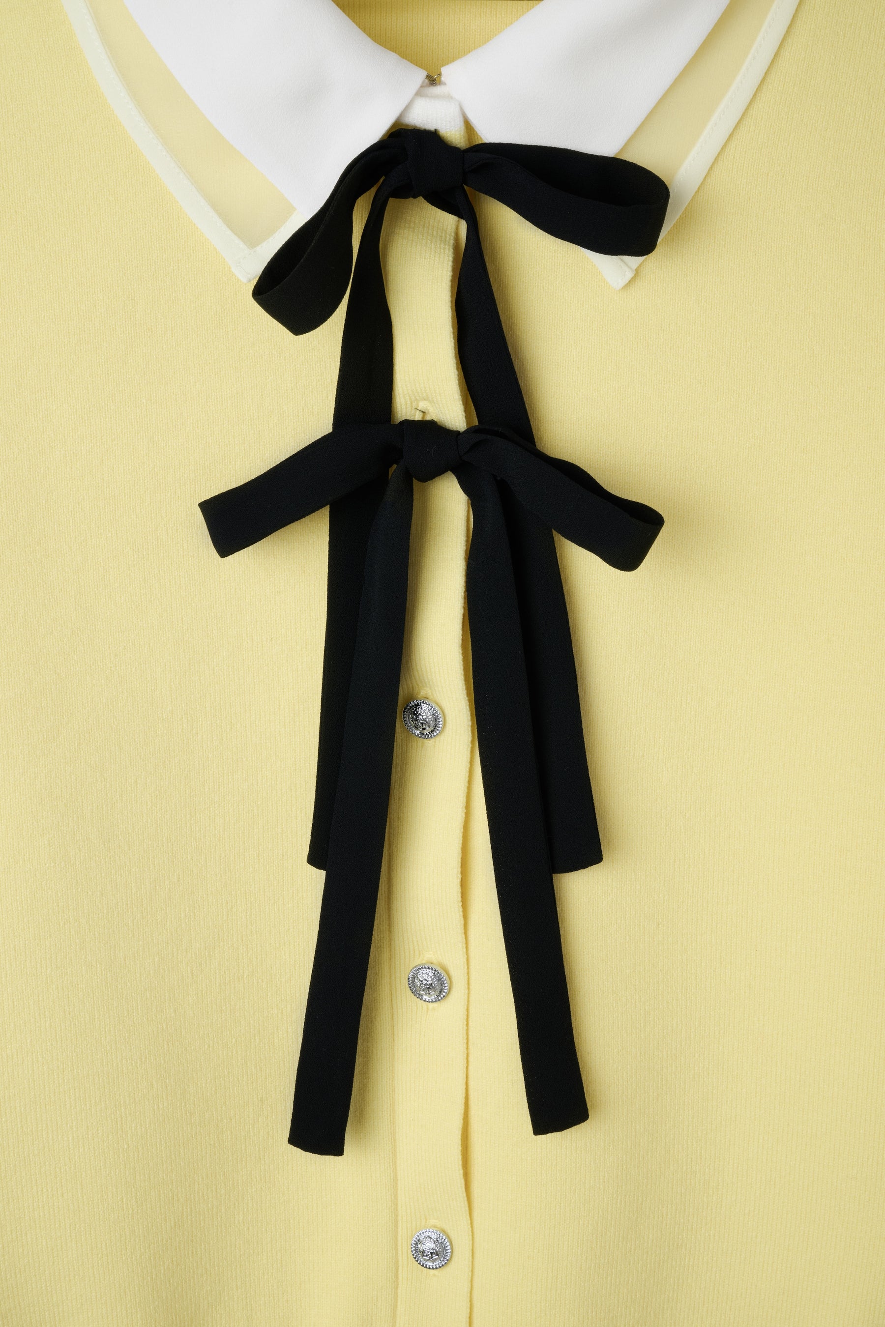 Lilas Ribbon Knit Cardigan