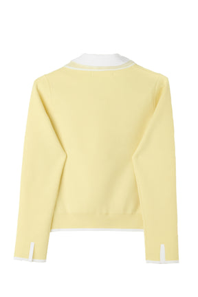 Lilas Ribbon Knit Cardigan