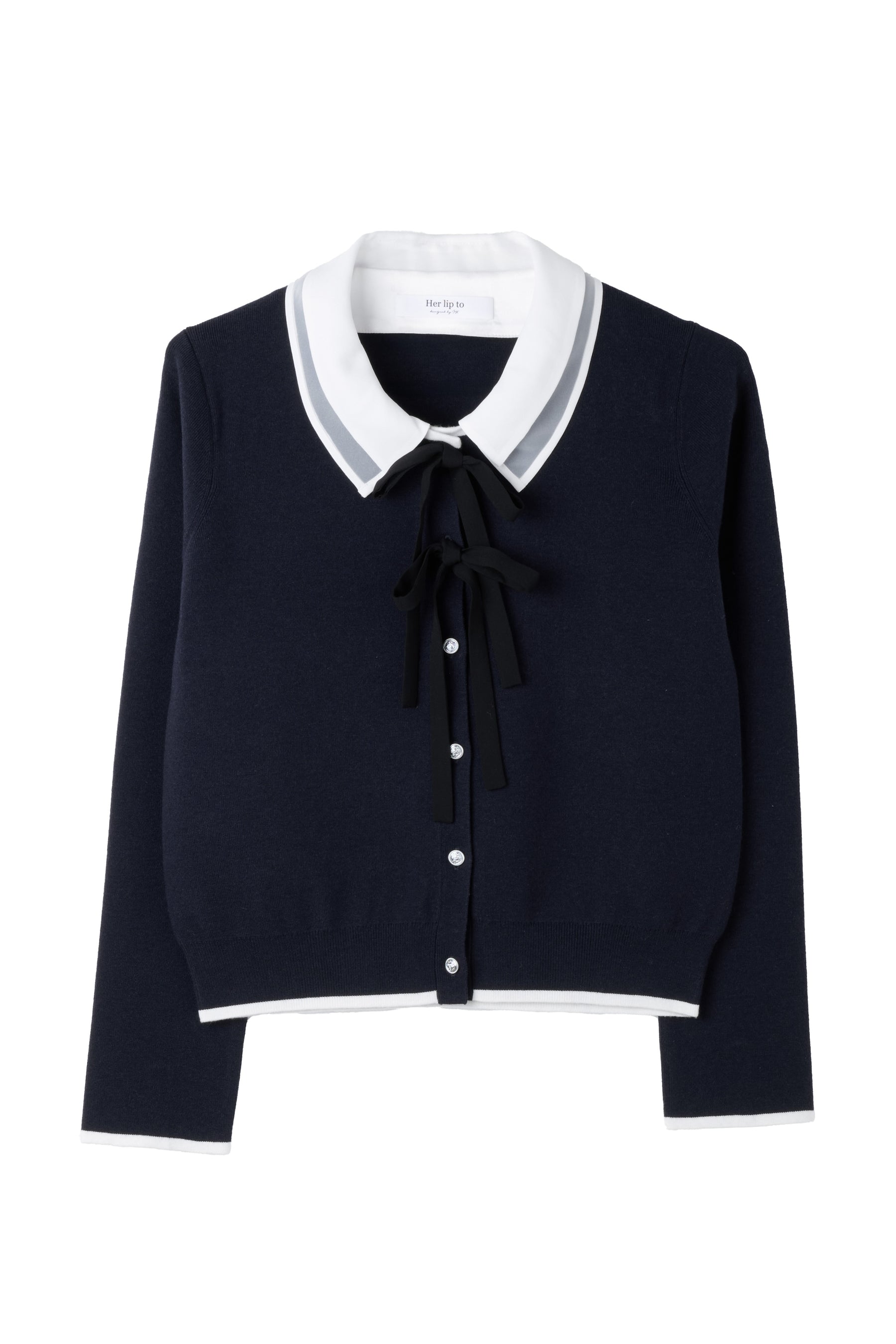 Lilas Ribbon Knit Cardigan