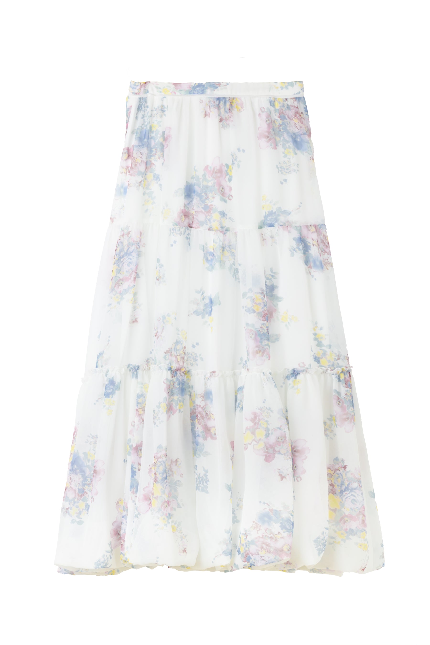 【2月下旬發送】【新色】Isaline Floral Tiered Skirt