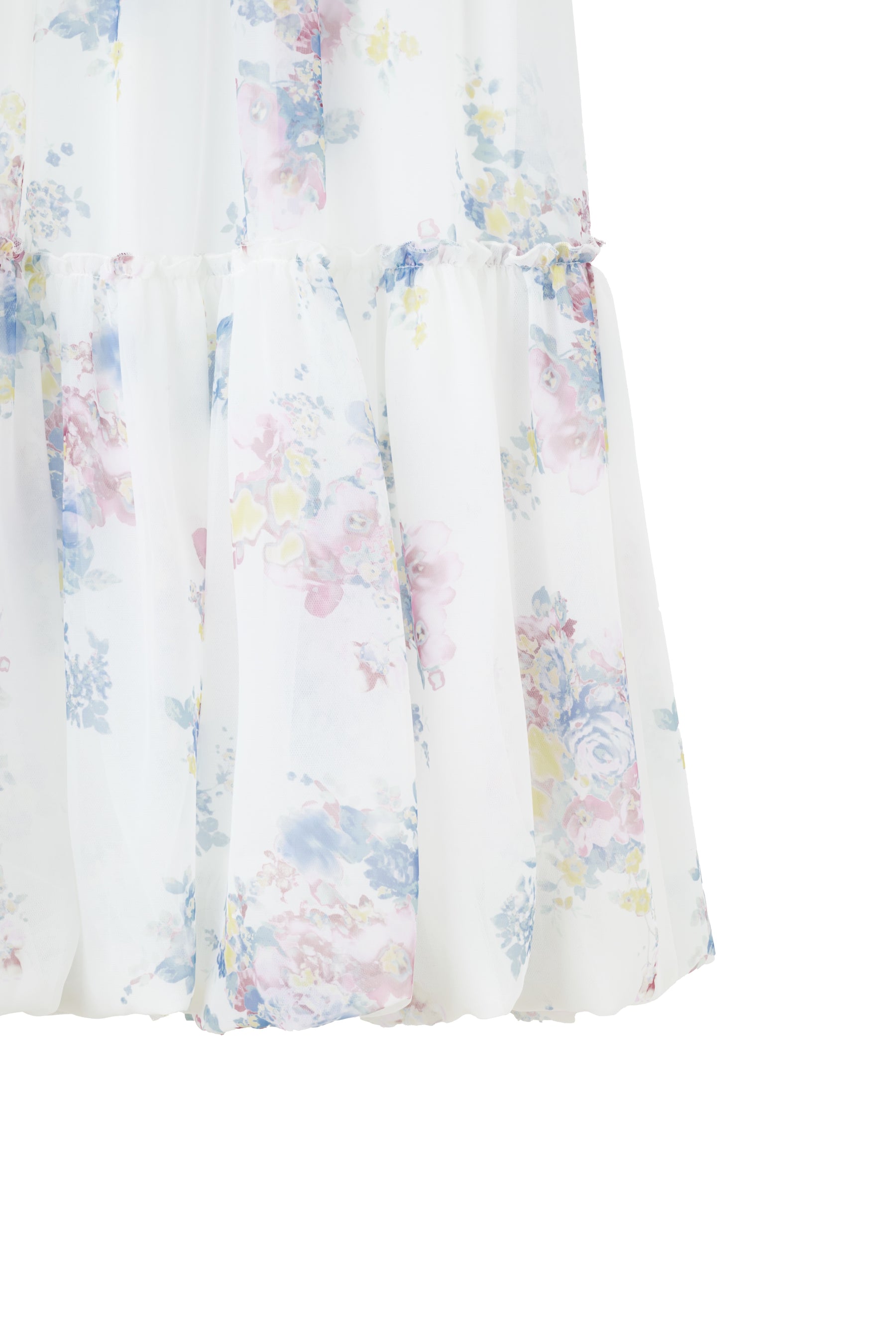 【2月下旬發送】【新色】Isaline Floral Tiered Skirt