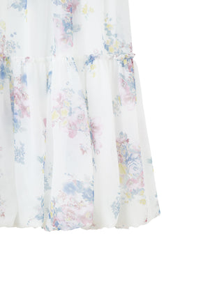 【2月下旬發送】【新色】Isaline Floral Tiered Skirt