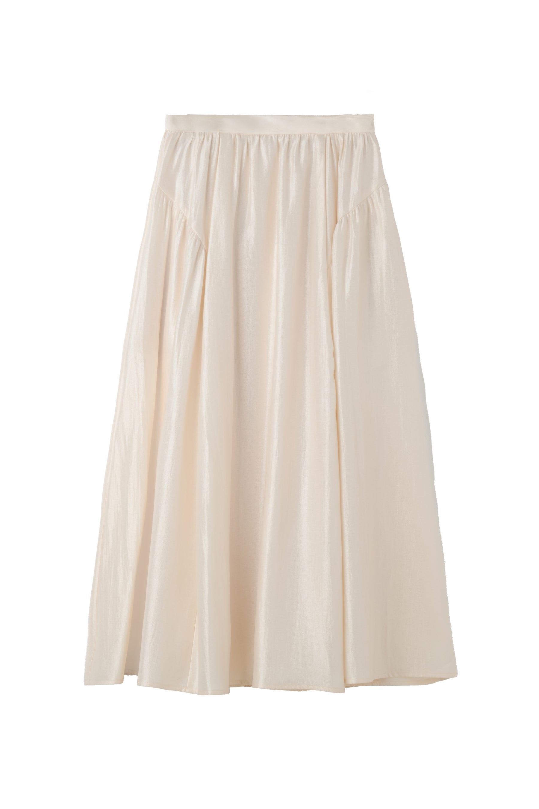 Luminous Organza Gathered Skirt