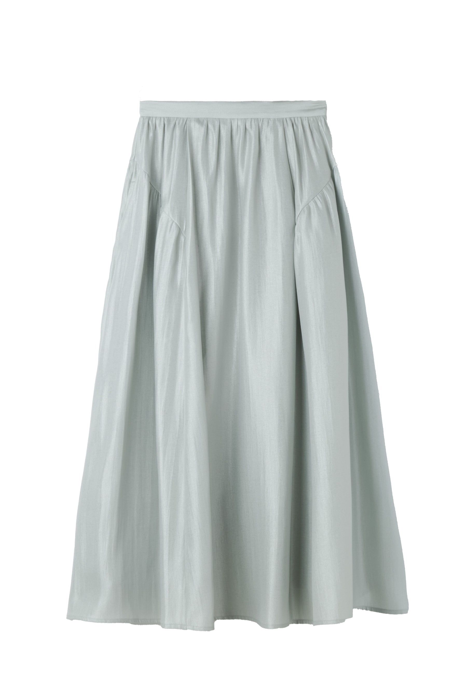 Luminous Organza Gathered Skirt