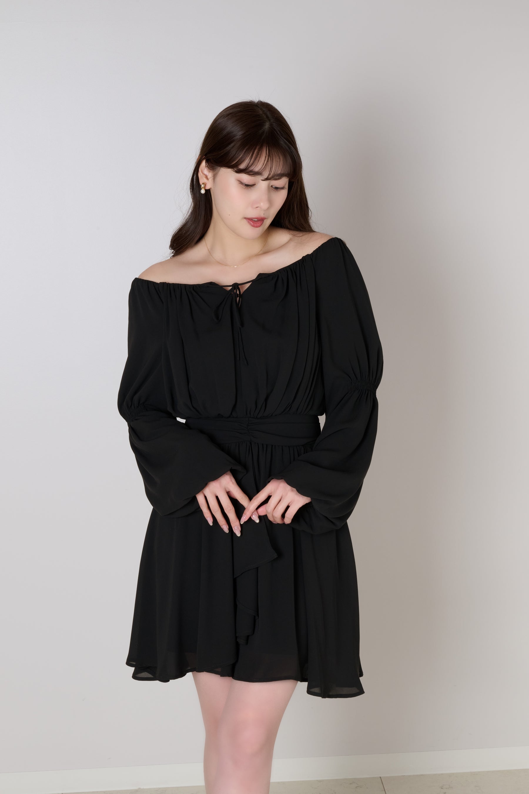 Anaelle Chiffon Mini Dress