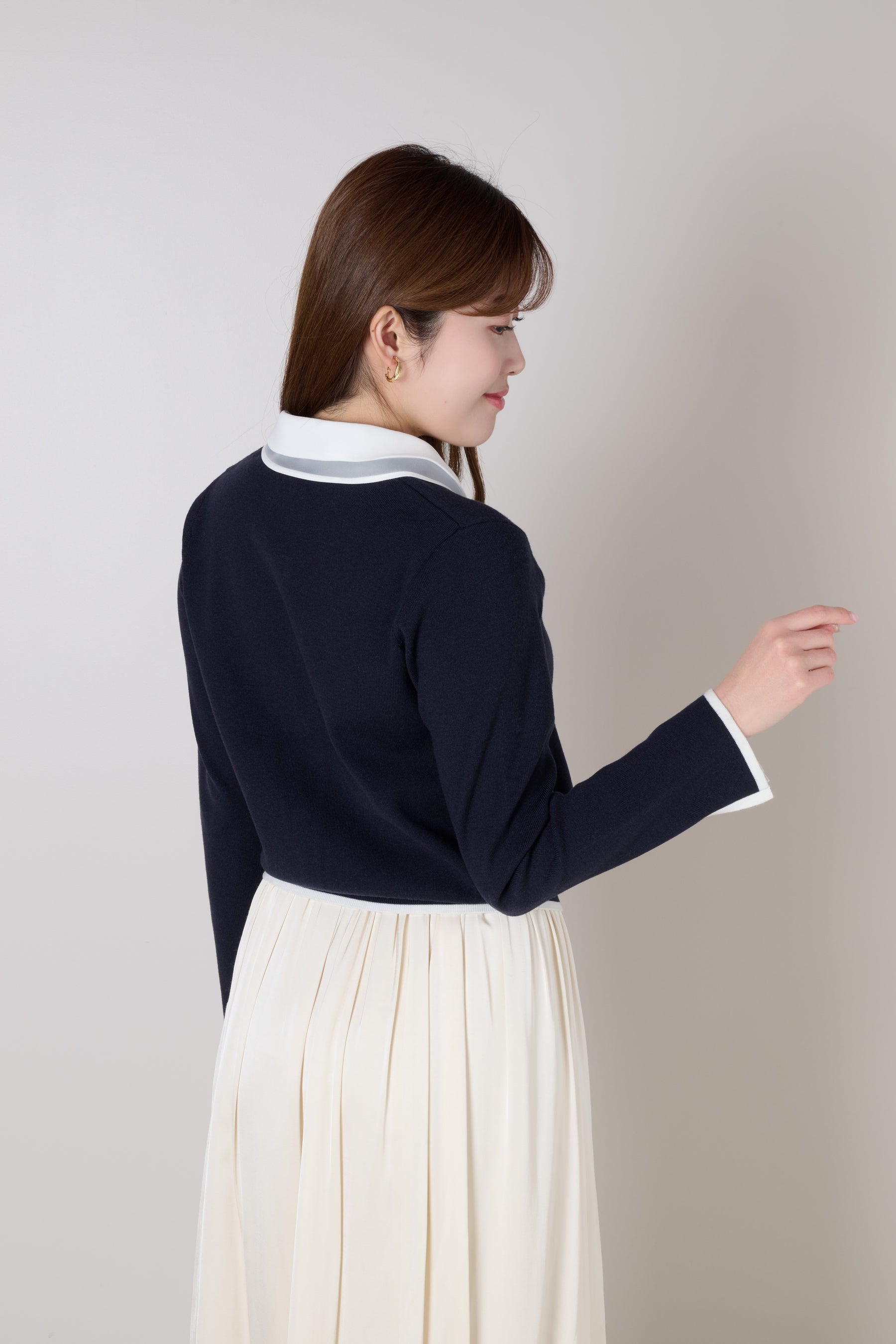 Lilas Ribbon Knit Cardigan