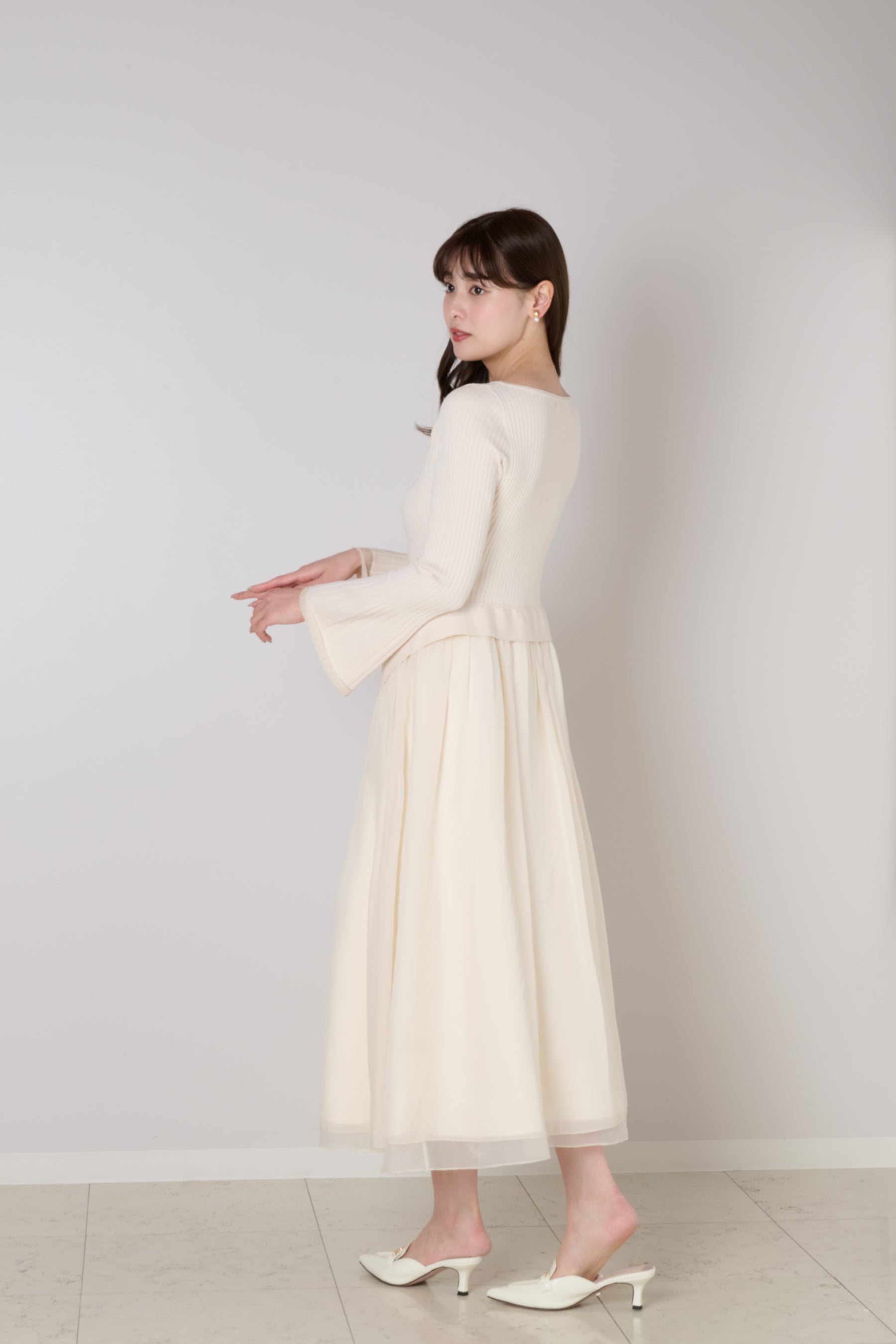 Chiffon Knit Docking Dress