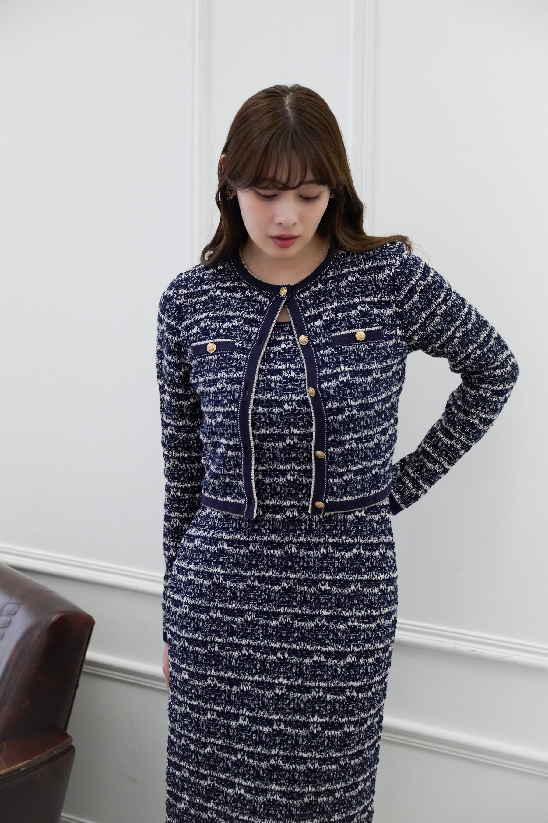 Spring Tweed Dress Set