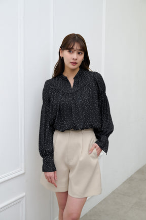 Chiffon Gathered Blouse