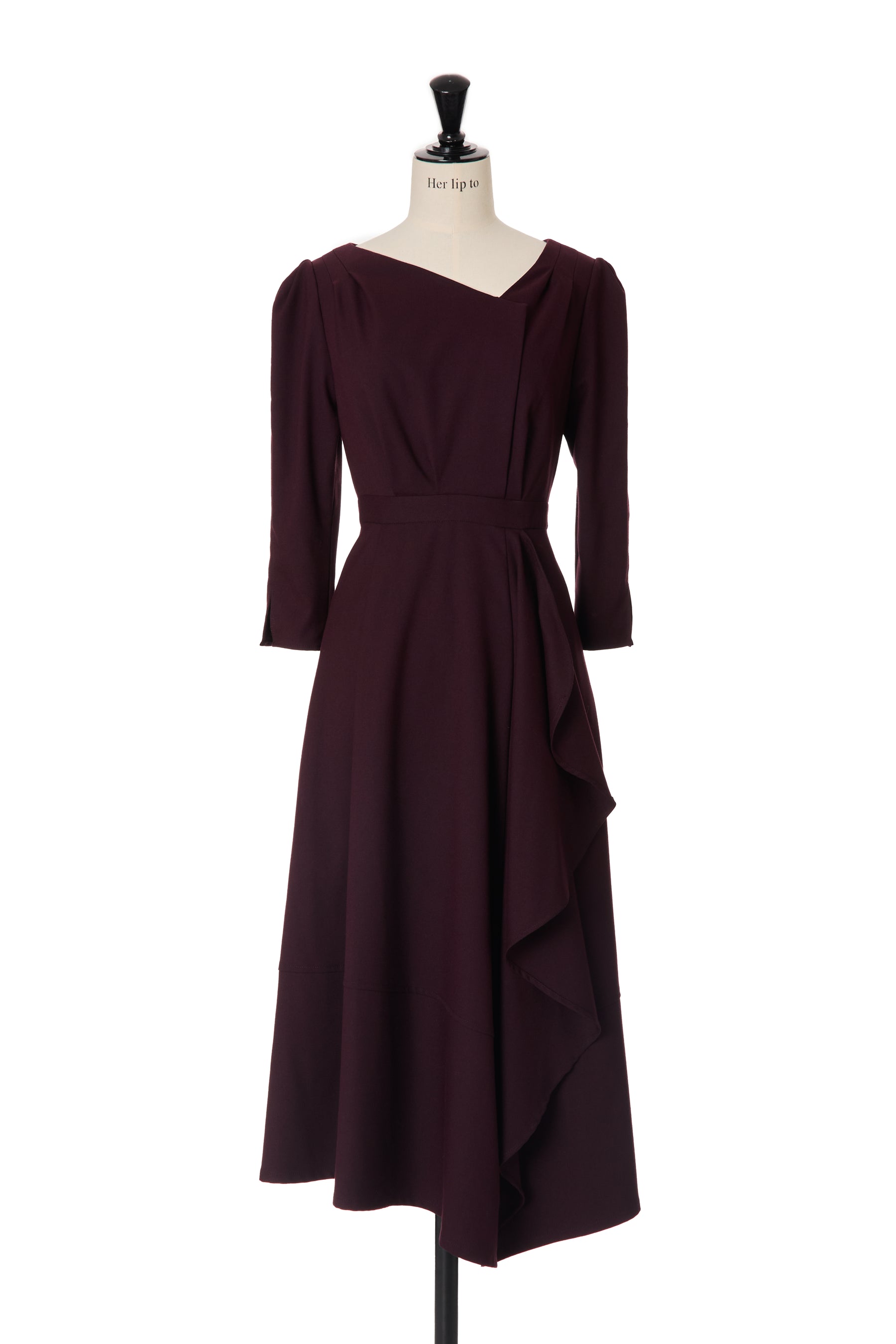 Grand Twill Ruffled Dress