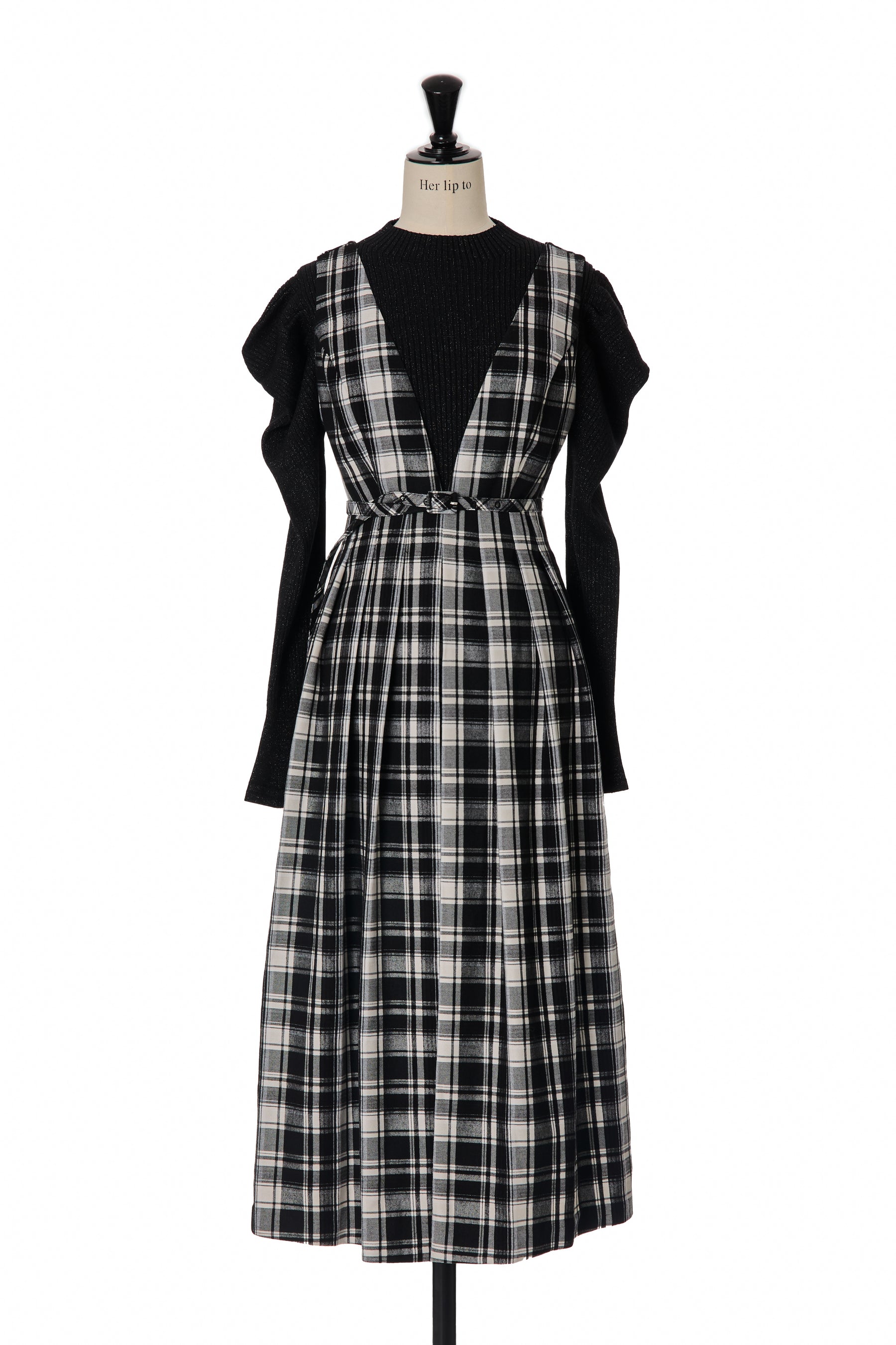 【新色】Classic Plaid Jumper Dress