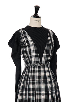 【新色】Classic Plaid Jumper Dress