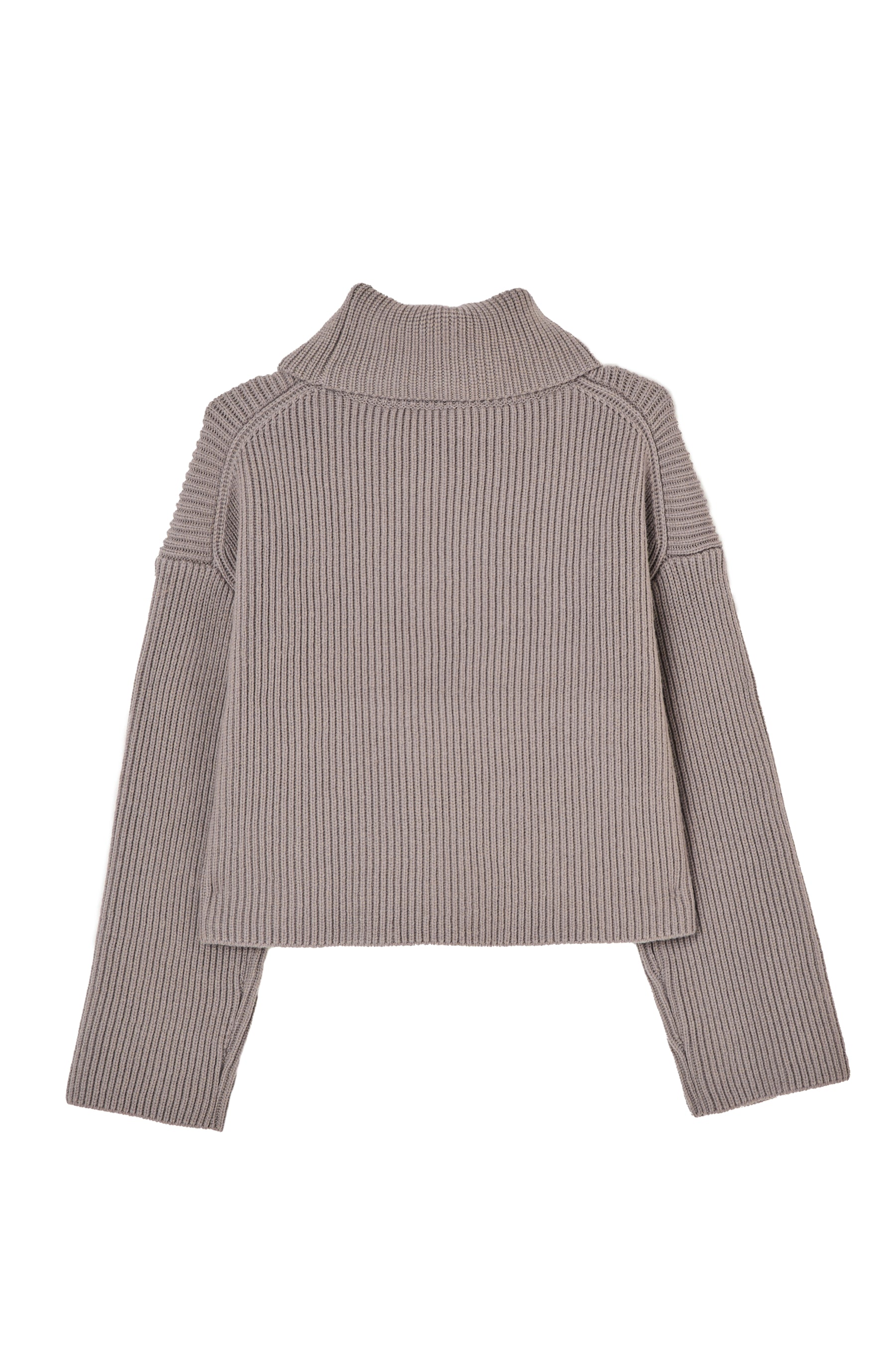 Trois Logo Turtleneck Knit Pullover