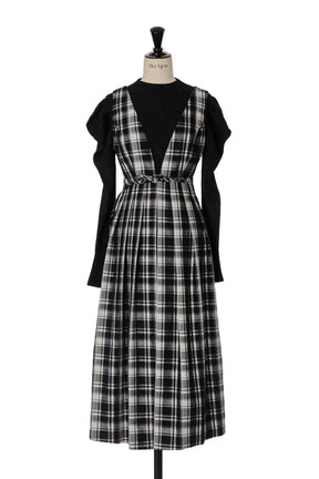 Classic Plaid Jumper Dress