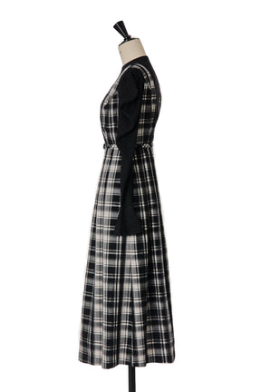 Classic Plaid Jumper Dress