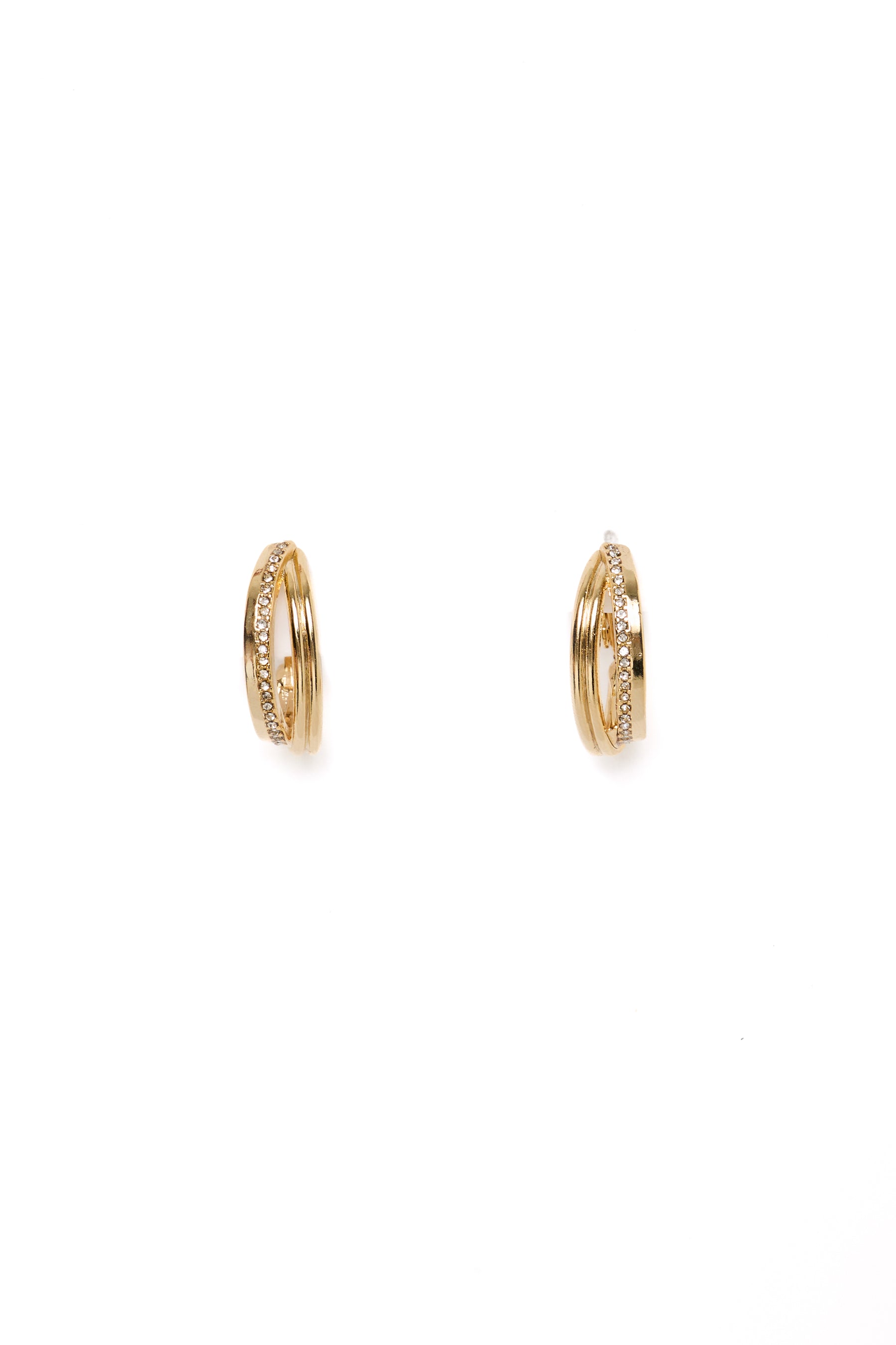 【1月中旬発送】Double Ridge Hoop Earrings