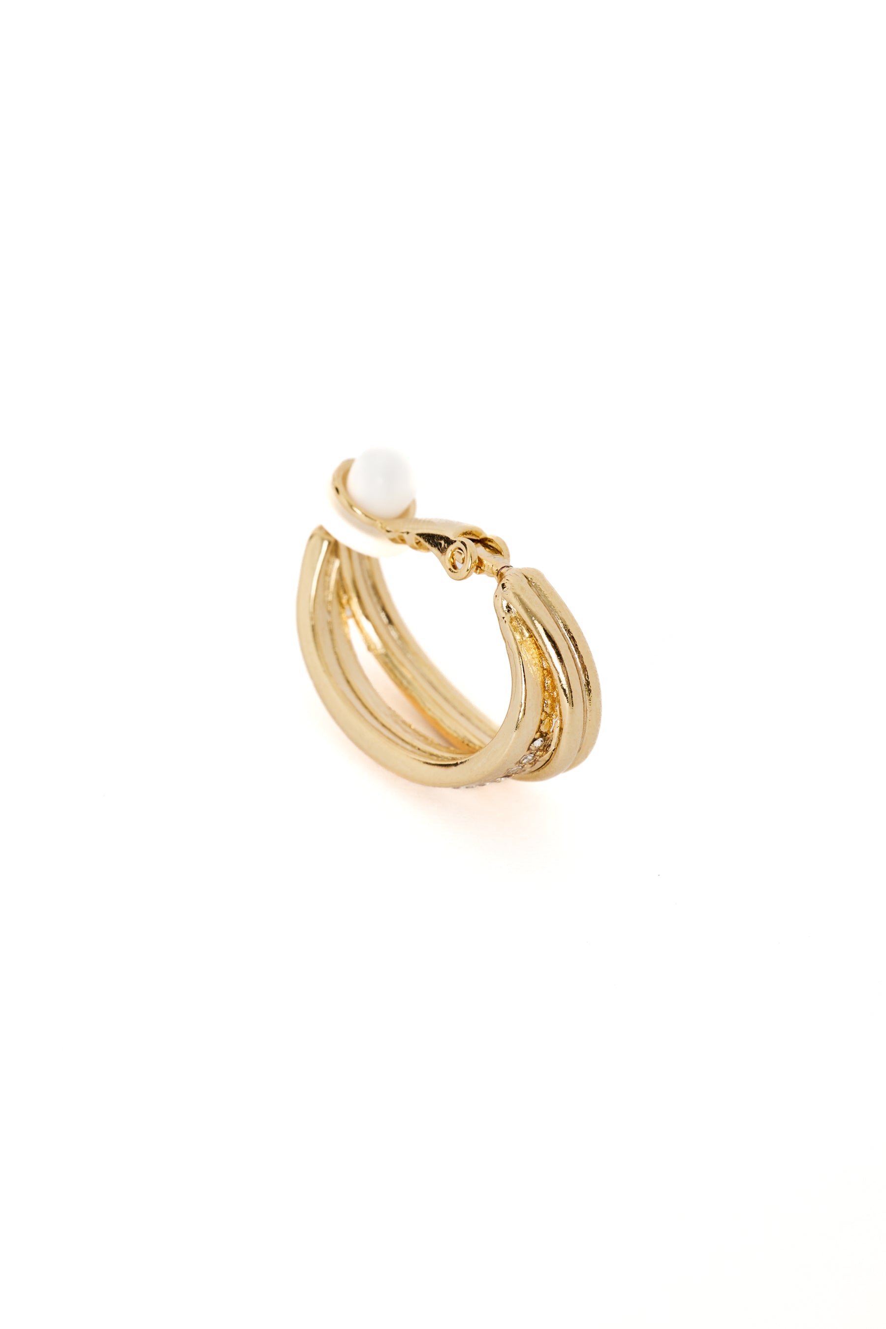 【1月中旬発送】Double Ridge Hoop Earrings