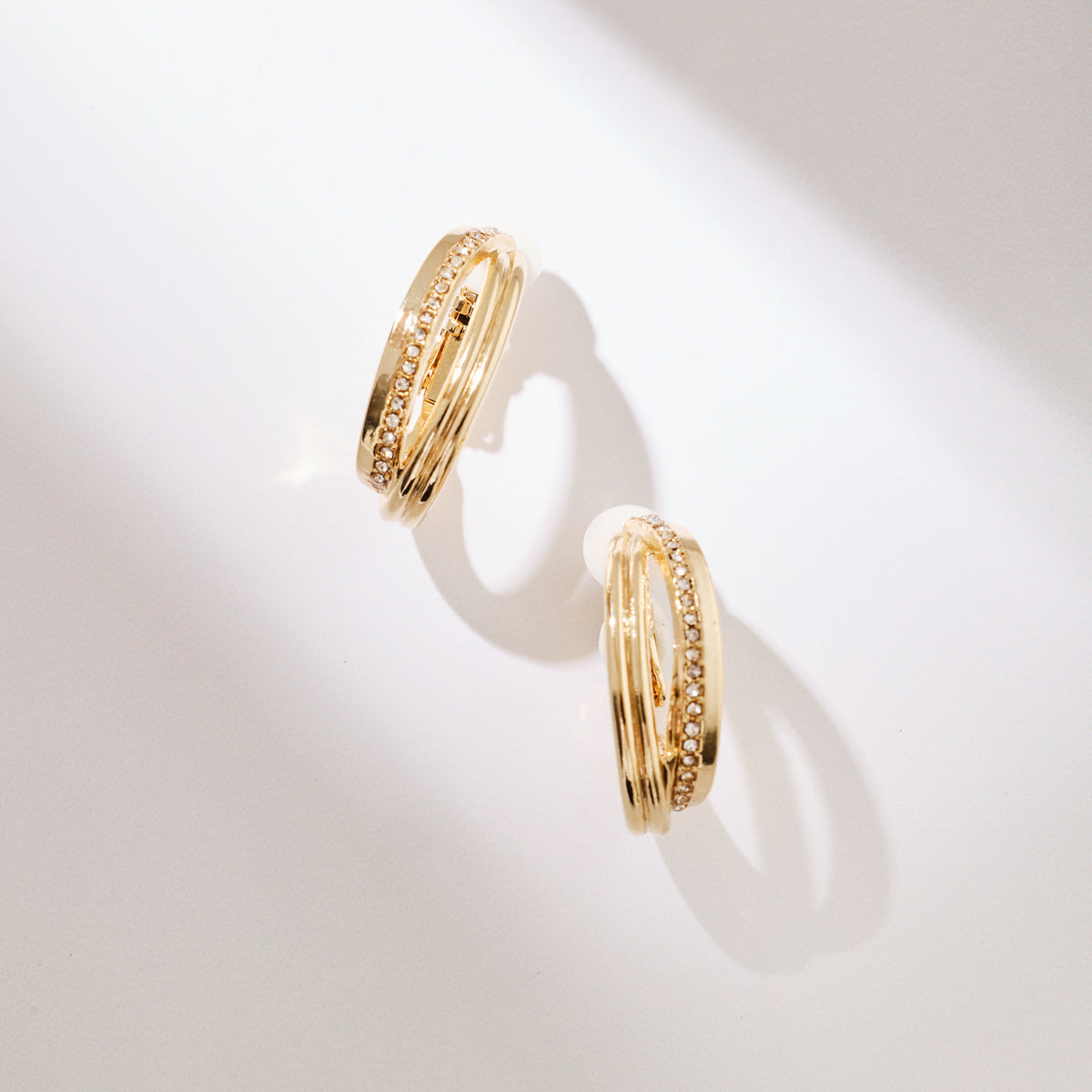 Her lip to ハーリップトゥ Double Ridge Hoop Earrings Double Ridge Hoop Earrings